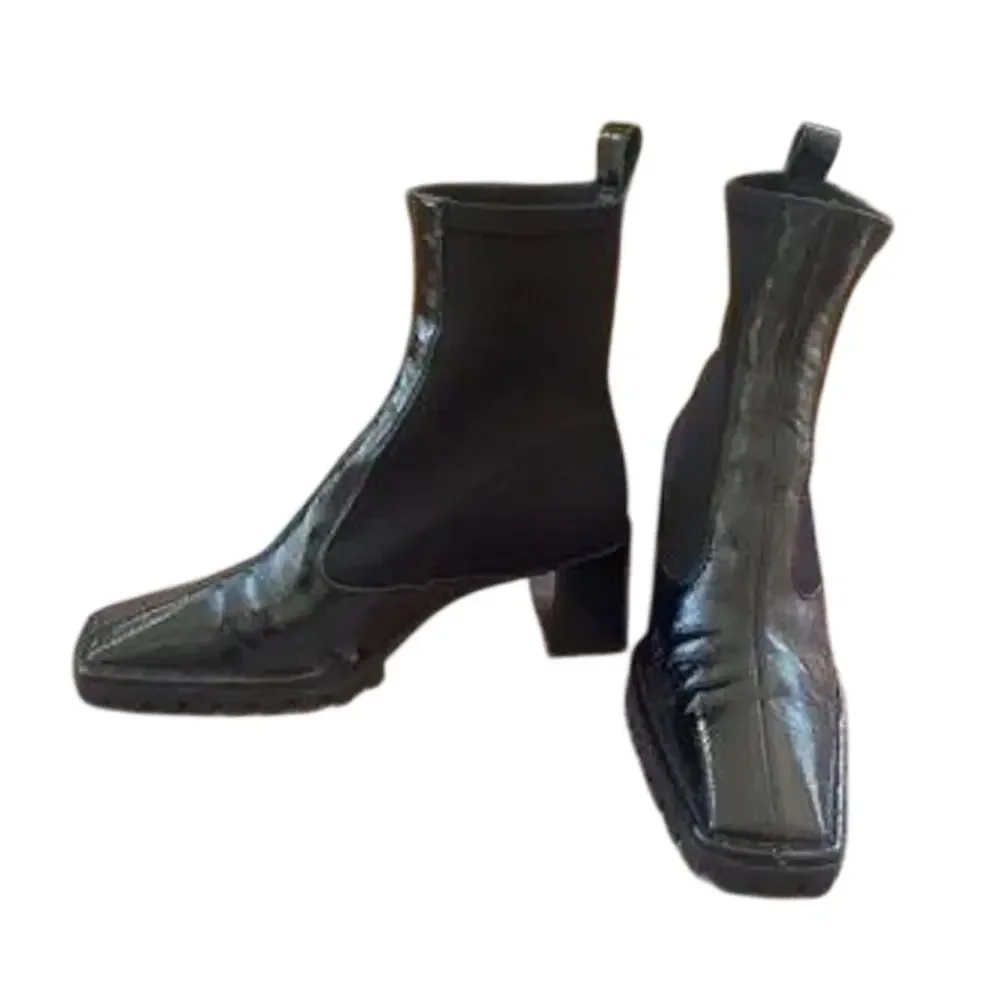 Asos Design Remix Premium Black Sock Boots US 7 and UK 5